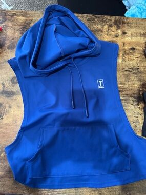 1st Phorm Royal Blue Sleeveless Hooded Muscle Tee